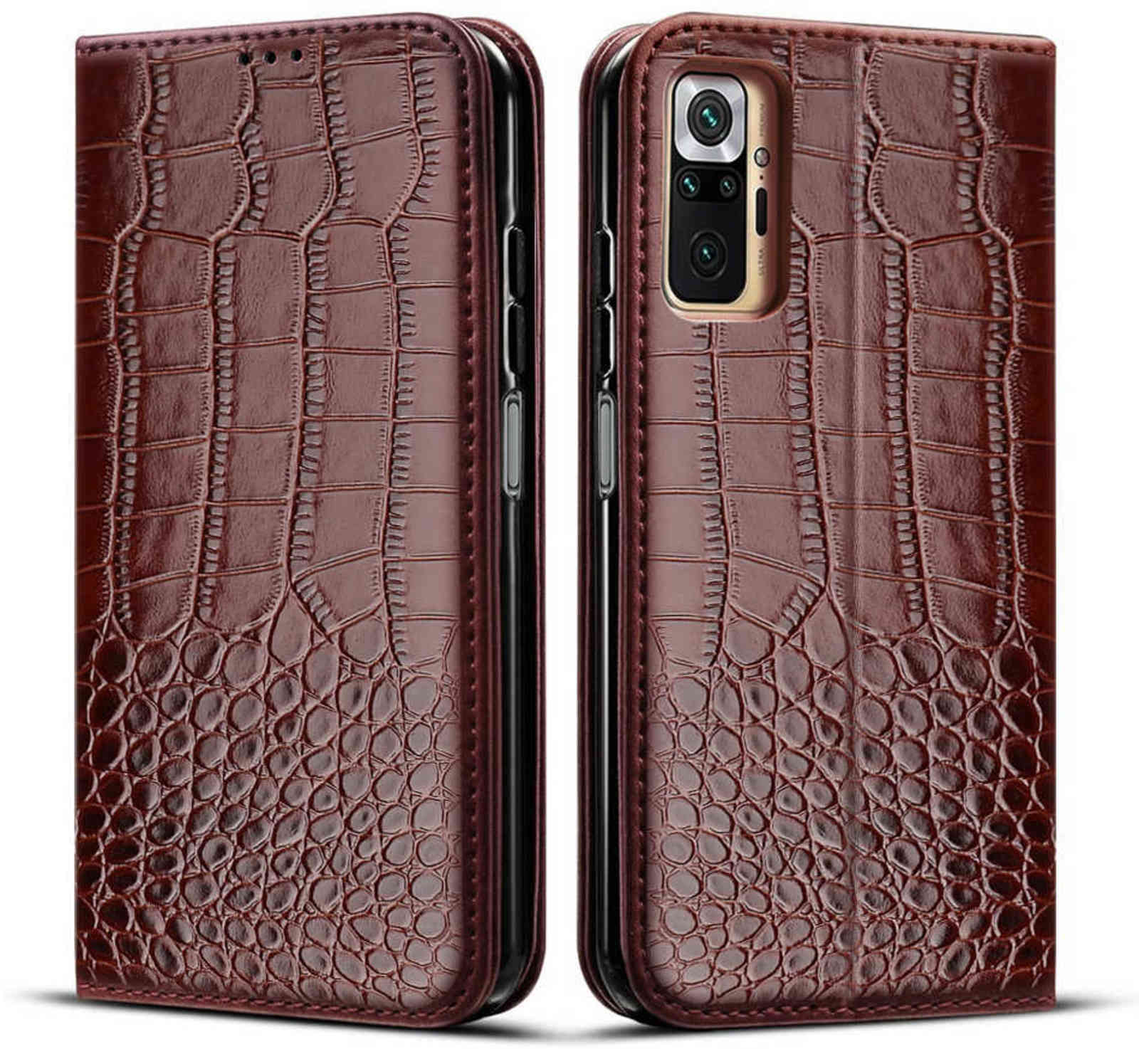 

Phone Case For Redmi Note 10 Pro Case Leather Vintage Wallet Case On Xiaomi Redmi Note 10 Pro Cases Flip Cover For Redmi Note 10 Y1028, Deep brown