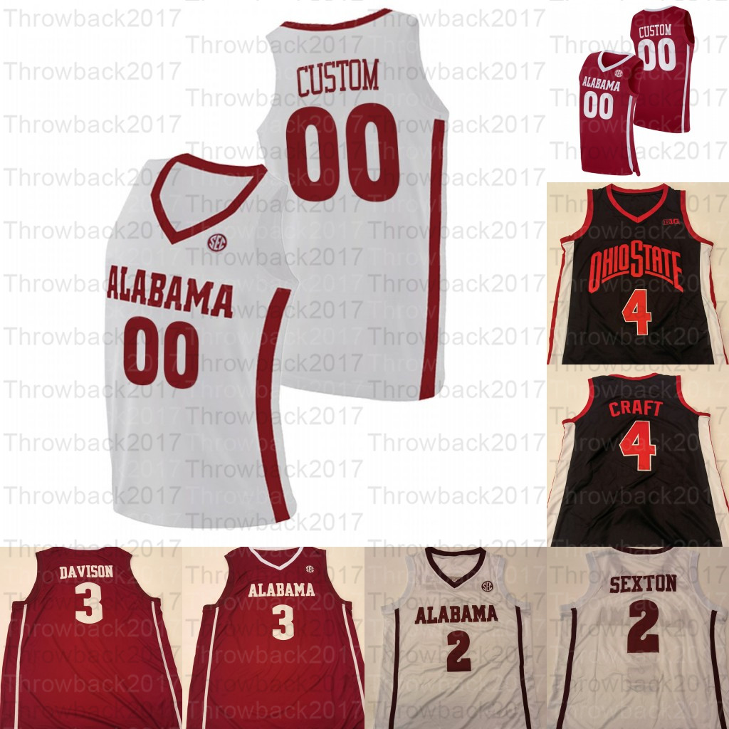 

Custom Alabama Crimson Tide Basketball jerseys Jahvon Quinerly John Petty Jr. Joshua Primo Alex Tchikou Reese Ambrose-Hylton Miles Jones Rojas Ellis, Red i