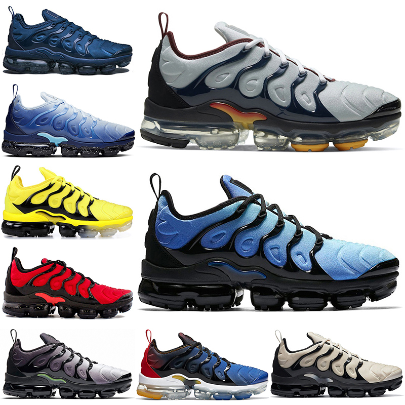 

wholesale tn plus running shoes for men women Triple Black White Cherry Fresh Atlanta Hyper Blue #40 Bred Pure Platinum mens trainers sport sneakers size 36-47