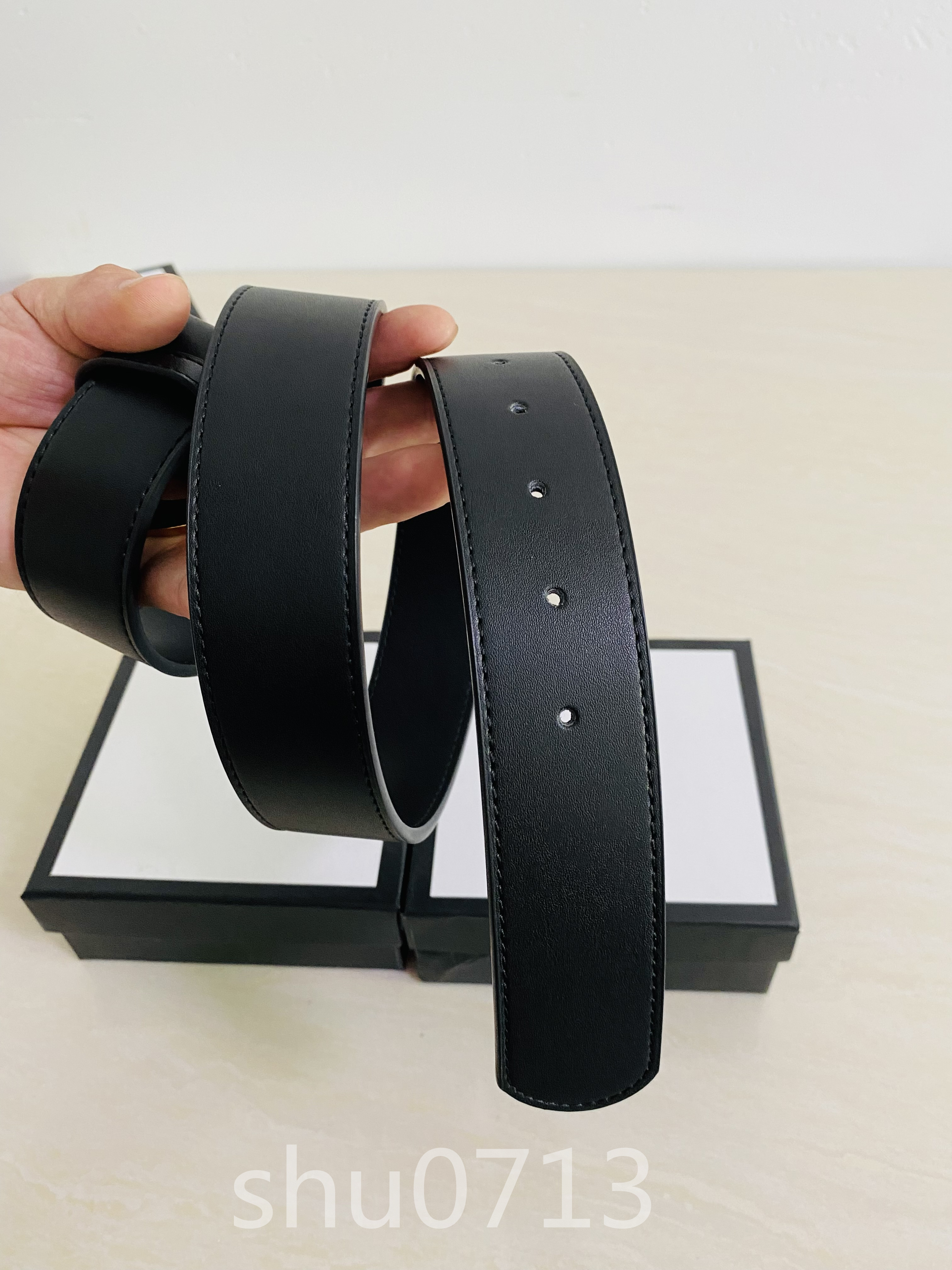 

Men Designers Belts Women Waistband Ceinture Double G Brass Buckle Genuine Leather Classical designer Belt Highly Quality Cowhide Width 2.0cm3.0cm 3.4cm With Box, Belt and box