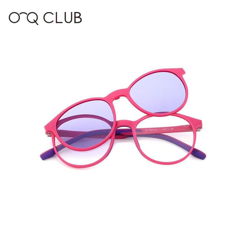 

Fashion Sunglasses Frames O-Q CLUB Outdoors Flexible TR90 Silicone Eyeware Frame Polarized Myopia Optical Glasses Light Round 2021