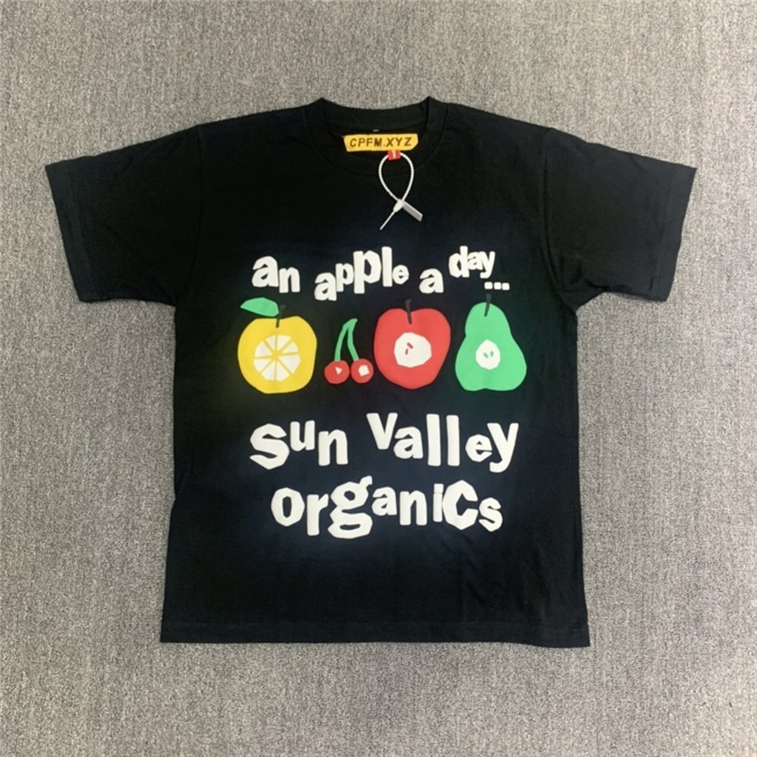 

2021 New Fruit Pattern Foaming Printing Cpfm,xyz Tee Men Women Streetwear Cpfm Xyz T-shirts Oversized t Shirt Zoph