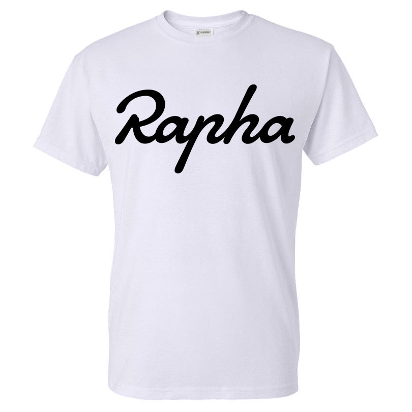 

2020 Summer Fashion Solid Color Funny Rapha Pattern Print Streetwear Men Women Sport Casual Cotton Shirt L0223, White;black