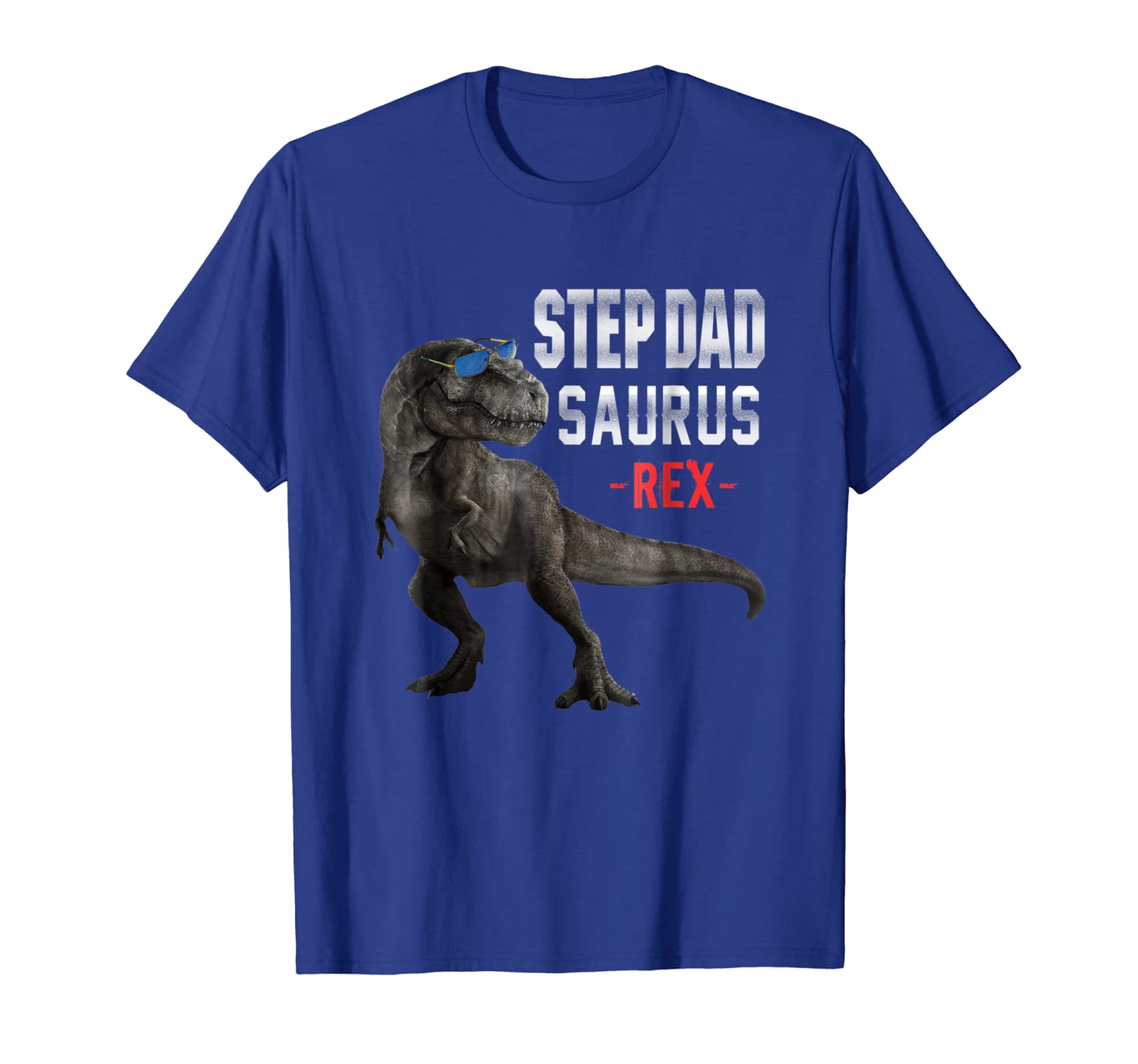 

StepdadSaurus Shirt T rex Fathers Day Gifts Step dad Saurus, White;black