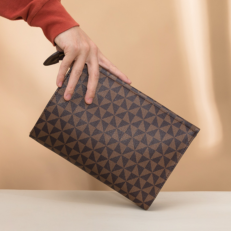 

Designer Clutch bag Men Women Cosmetic Bags Cases Fashion Handbags Travel Toiletry Pouch 26 cm Protection Makeup Leather Brown flower Waterproof Wallet Coin Purse, Original pic contact me