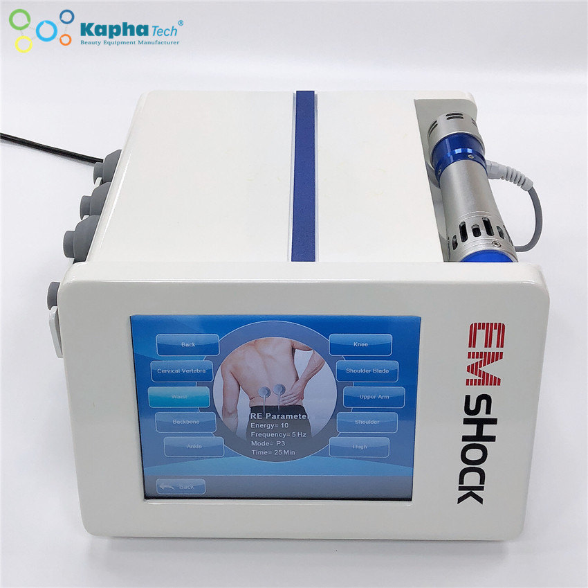 

Portable EMS physical therapy machine for muscle training and muscles pain relief massage shock wave equipment to plantar Fasciitis