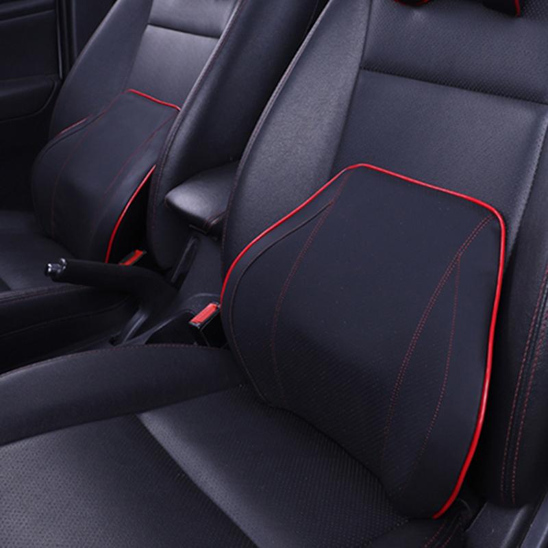 

Seat Cushions Car Pillows 3D Memory Foam Warm Neck Pillow Cushion Universal Lumbar Back Support Auto Accessories