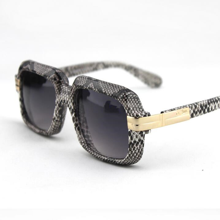 

New Brand Design Legends Luxury Eyewear Sunglasses Men 607 Leather Celebrity Flat Women Star Glasses Super Cool Sun Square Eyeglass Cou Erkk, White;black