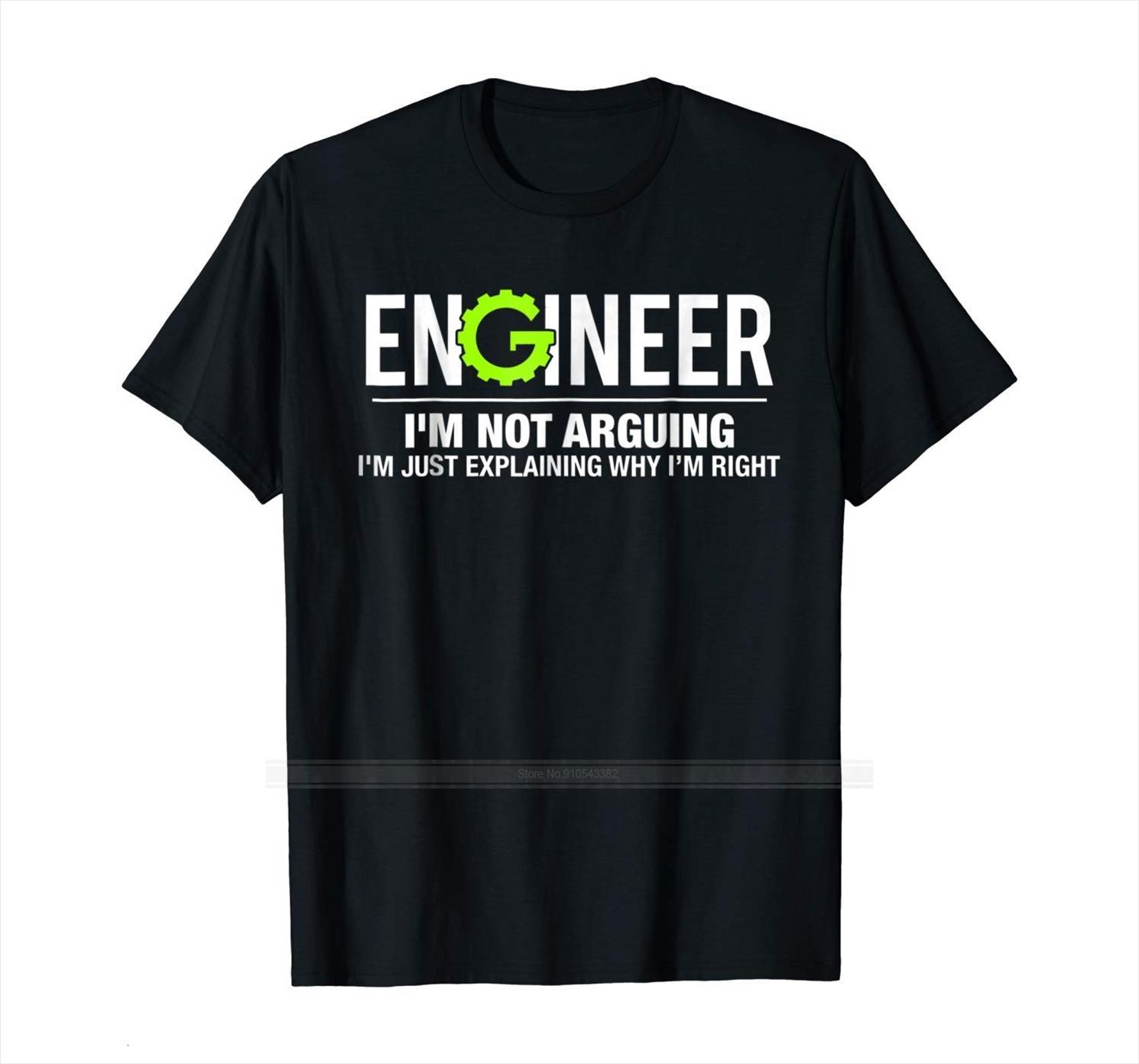 

engineer im not arguing mens funny engineering cotton summer fashion euro size, White;black