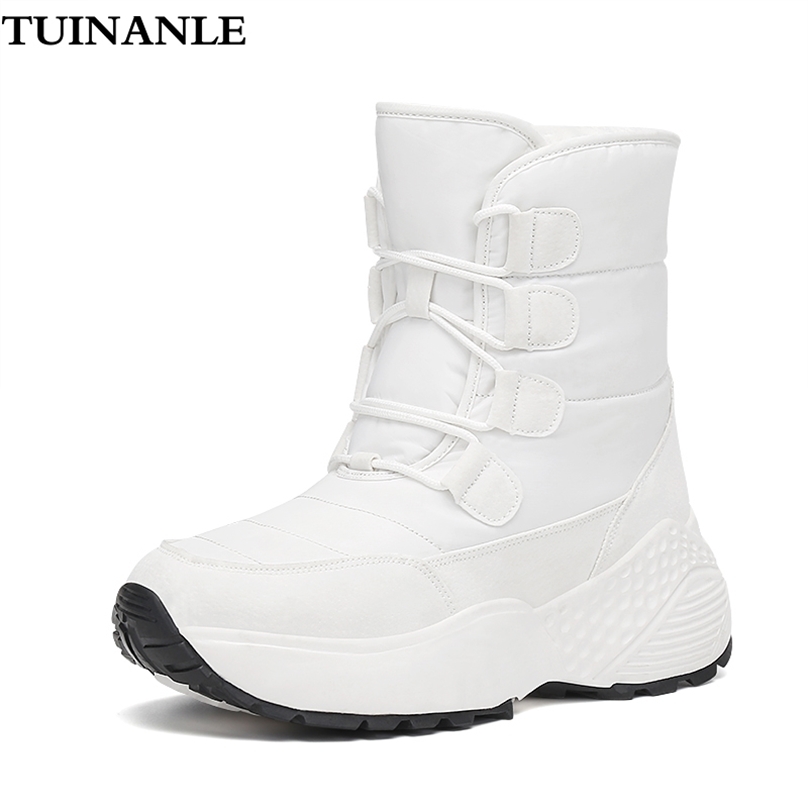 

TUINANLE Boots Women High Quality Microfiber Soft Rubber s Designer Short Plush Combat for Botas De Mujer 211019, Brown