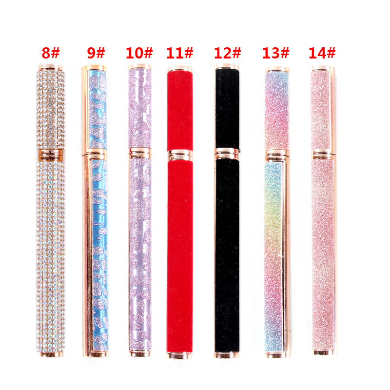 

Magnetic Liquid Eyeliner Pen Waterproof Diamond Eyelash Self Adhesive Black Magnet Glue Free Long Lasting Makeup 14 Styles