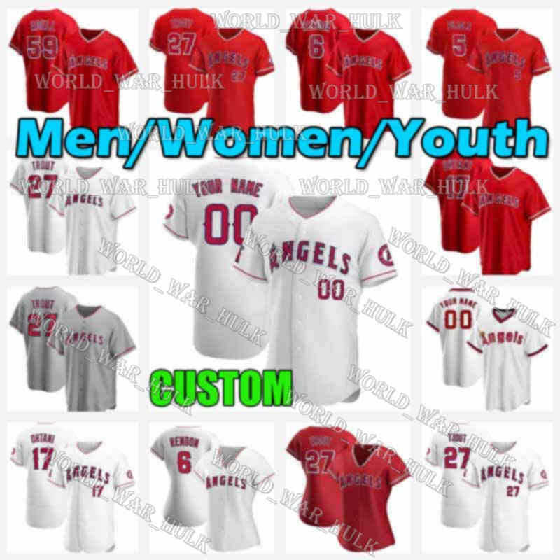

27 Mike Trout Jersey Angels 17 Shohei Ohtani Los 59 Jo Adell Angeles Anthony Rendon 4 Jose Iglesias 32 Raisel 5 Albert Pujols Jerseys 22 Dav, Blue;black