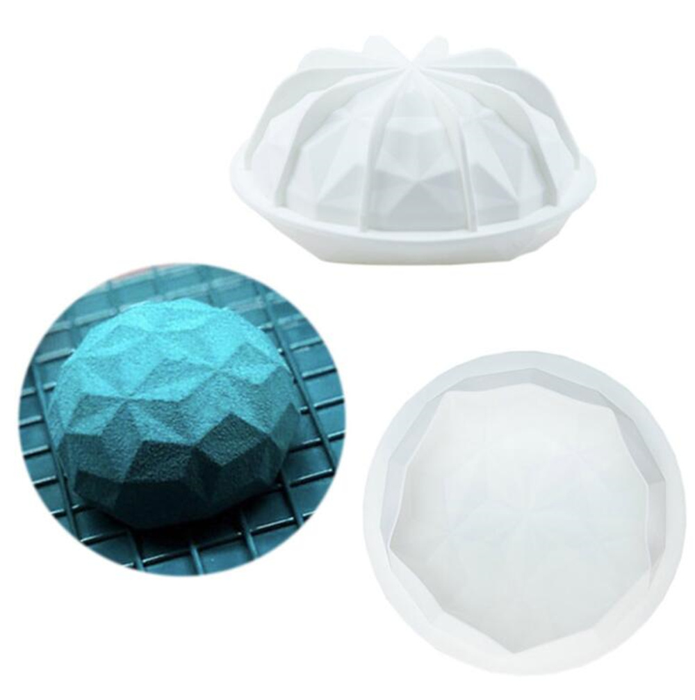 

New Dining Diamond Dome mould Round Silicone Cake Mold Silicone Oven Safe Chocolate Mousse Dessert Baking Pan