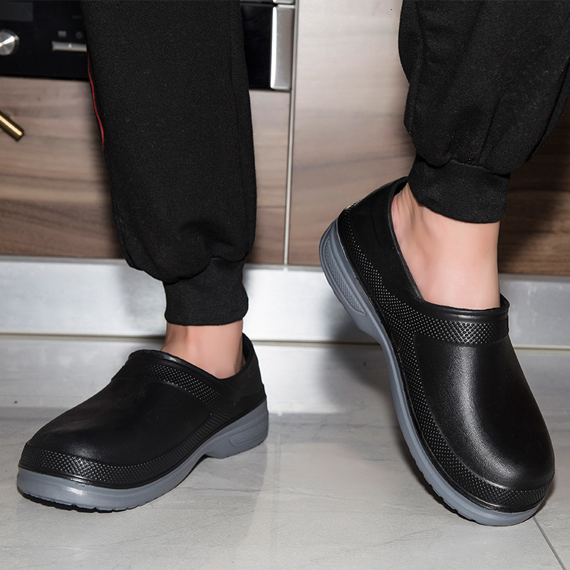 2021 Nouvelle haute qualité EVA Chef antidérapant imperméable à l'huile de cuisine à l'huile cuisinier chaussures de travail à plat hôtel Restaur