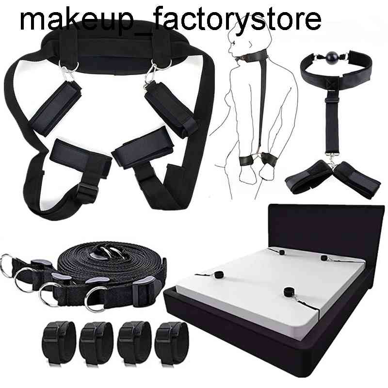 Massage Adults Games BDSM Bondage Gear Slave Handcuffs Ankle Cuffs Restraints Set Erotic Products Sex Toys For Woman Couples Sex Shop-image-735211617