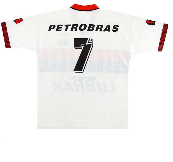 

1995 1996 FABINHO Amoroso Savio Jersey Flamengo 96 Flamengo Centenary Football Bebeto Romario Edmundo Gilberto Retro 95 Vintage Soccer Aupf, Black;green