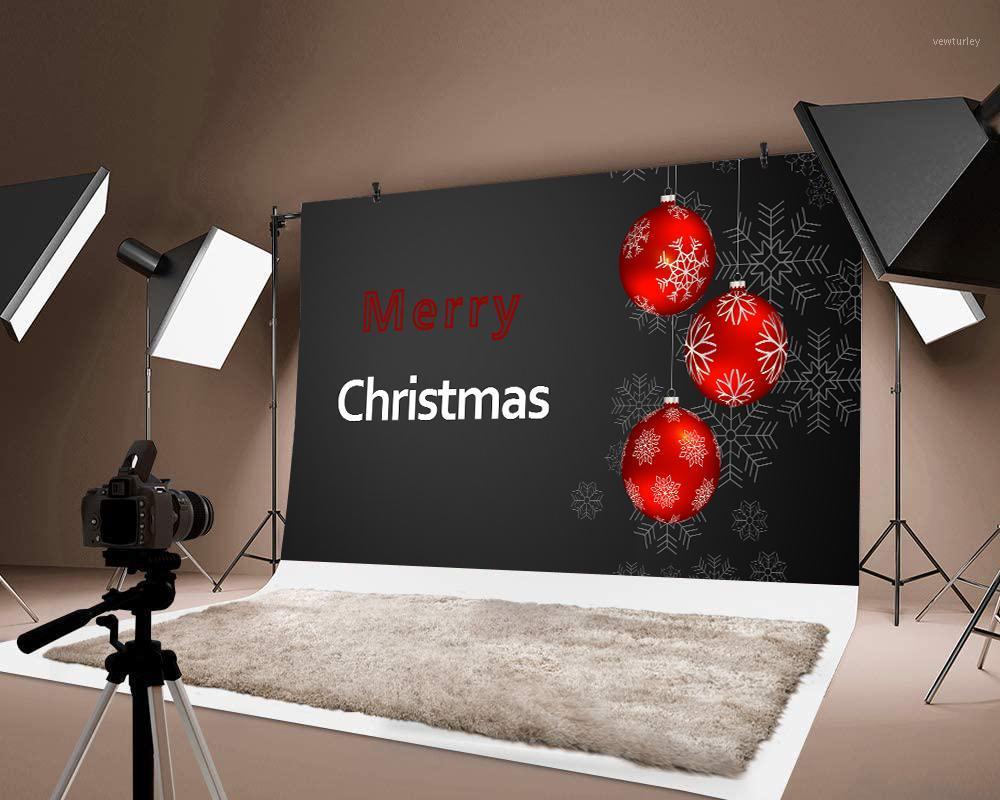 

Party Decoration Merry Christmas 3D Jingling Bell Design Black Background Decorations Backdrops Po Festival Birthday Decor