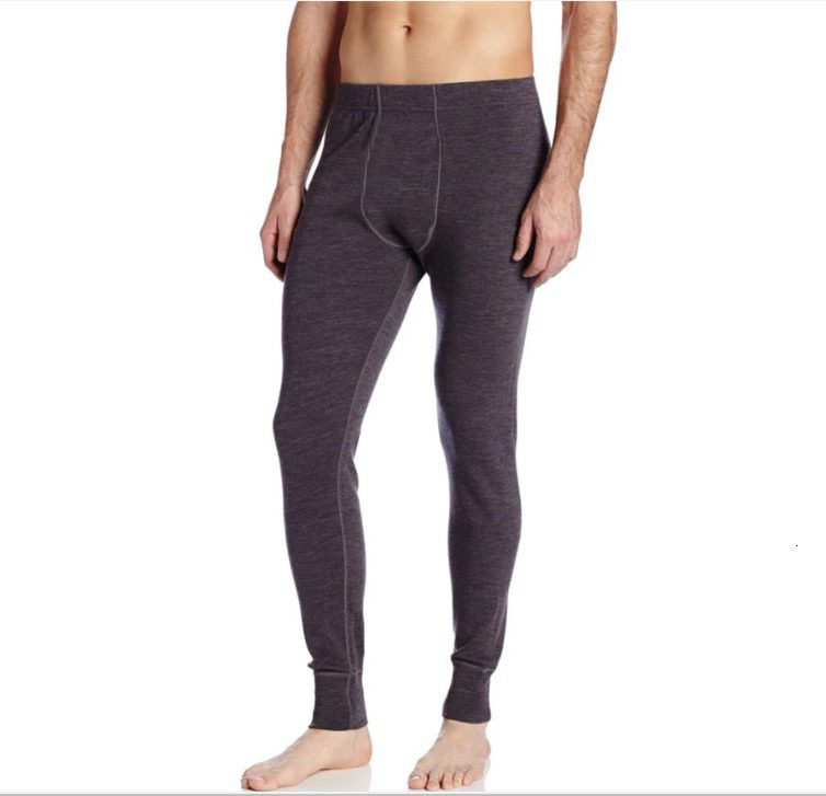 

2021 New Mens Midweight Bottom Men' Base Layer 70% Merino Wool Thermal Pants Man Long Johns Warm Wicking Size -xl Gtza, Charcoal gray
