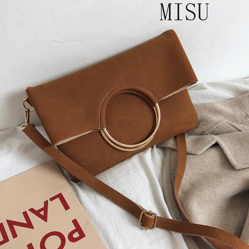 

Autumn and winter women's shoulder bag female 2021 Korean version of the wild Messenger bag Scrub fashion handbag, Black