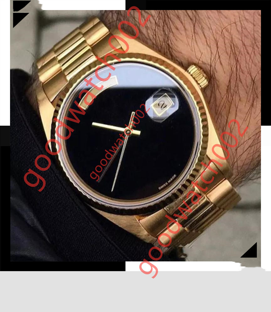 

2019 hot sale Watch Men Daydate Automatic 18k Gold Sapphire Glass Stainless Automatic Mens Watches Sports Male Wristwatches