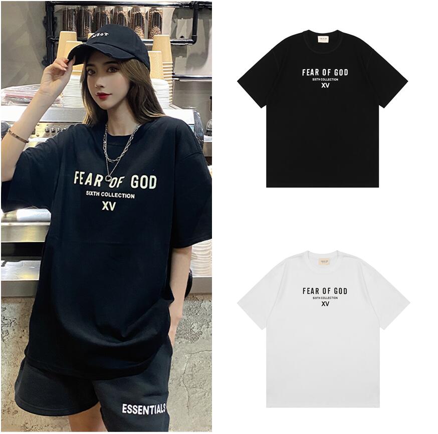 

FOG men High street T shirt FEAR OF GOD Season 6 Main Line Japan Limited Washed Black Short Sleeve T-Shirt mens and womens Essential Reverse wear tees, I need look other product