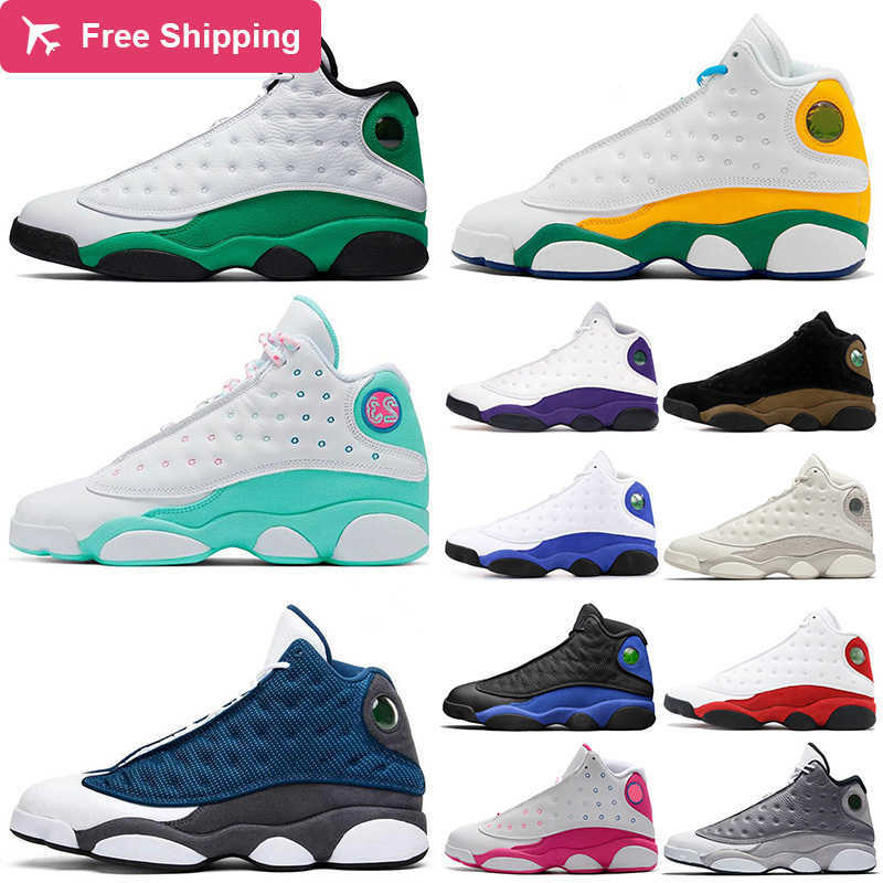 

Athletic 2021 Basketball Shoes 13 13s Flint Soar Green Lucky Mens Womens Chicago Starfish Hyper Royal Sport Trainers Sneakers, D1 red flint 40-47