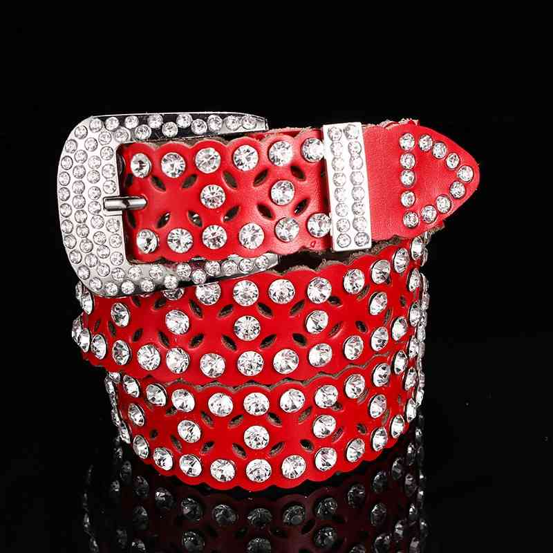 

Designer belts 2023 white leather full women's diamond belt factory outlet