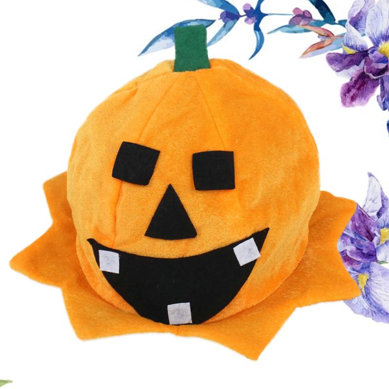 

Party Hats 3pcs Fun Pumpkin Costume Jack-O-Lantern Caps Cosplay Props Accessories Performing Supplies