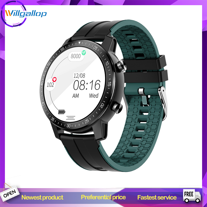 

Willgallop S30 Smart Watches Smart Band Sport Fitness Tracker Pedometer Heart Rate Blood Pressure Monitor BT Bracelet Meng, Dark green