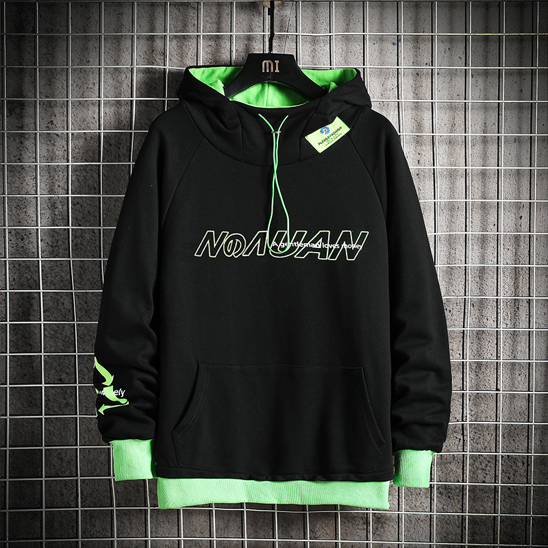 

New Japan Style Casual O-neck 2021 Spring Autumn Print Hoodie Sweatshirt Men's Thick Fleece Hip Hop High Streetwear Clothes 4snl, W909 2