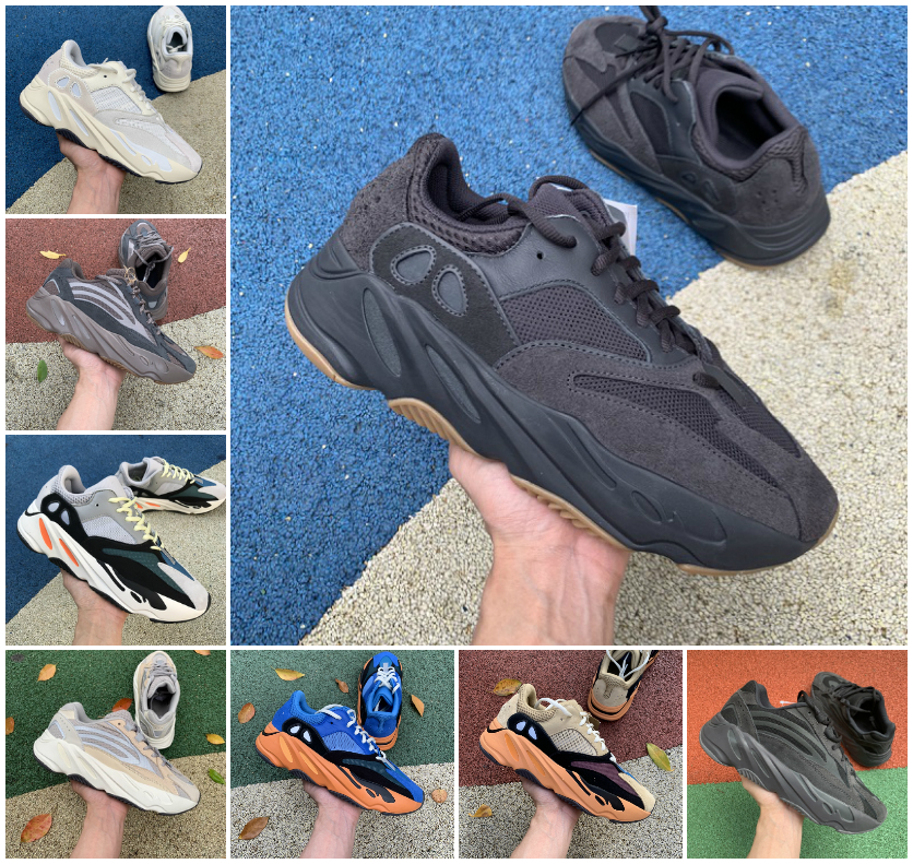 

Fashion 700 Running shoes 700s V1 V2 Solid Grey Enflame Amber sun bright hospital Cyan blue cream men sport sneakers mauve Vanta utility black static women trainers, Bubble package bag