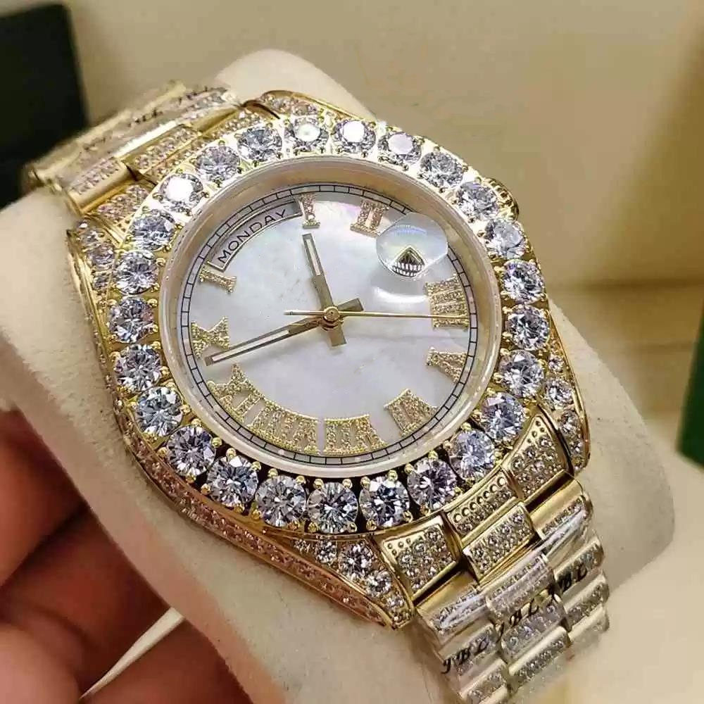 

Master design automatic mechanical men's watch, luxury fashion dial, large window calendar, folding buckle, sapphire scratch-proof glass, star business handbag