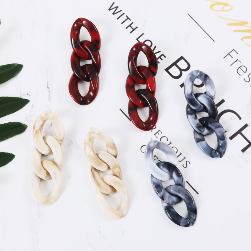 

Personality Bohemian Style Colorful Acrylic Dangle Stud Earring for Women Gift