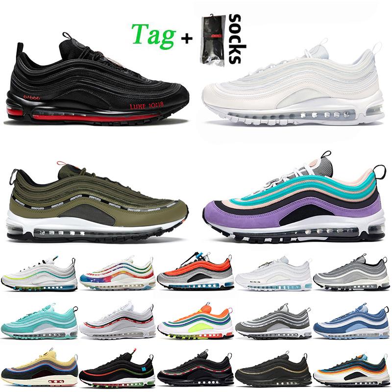 

2021 Top Quality MSCHF Lil Nas Satan 97 Running Shoes Triple White 97s Trainers NDFTD Green Undefeatede Worldwide Black Metallic Gold Sports Sneakers 36-45