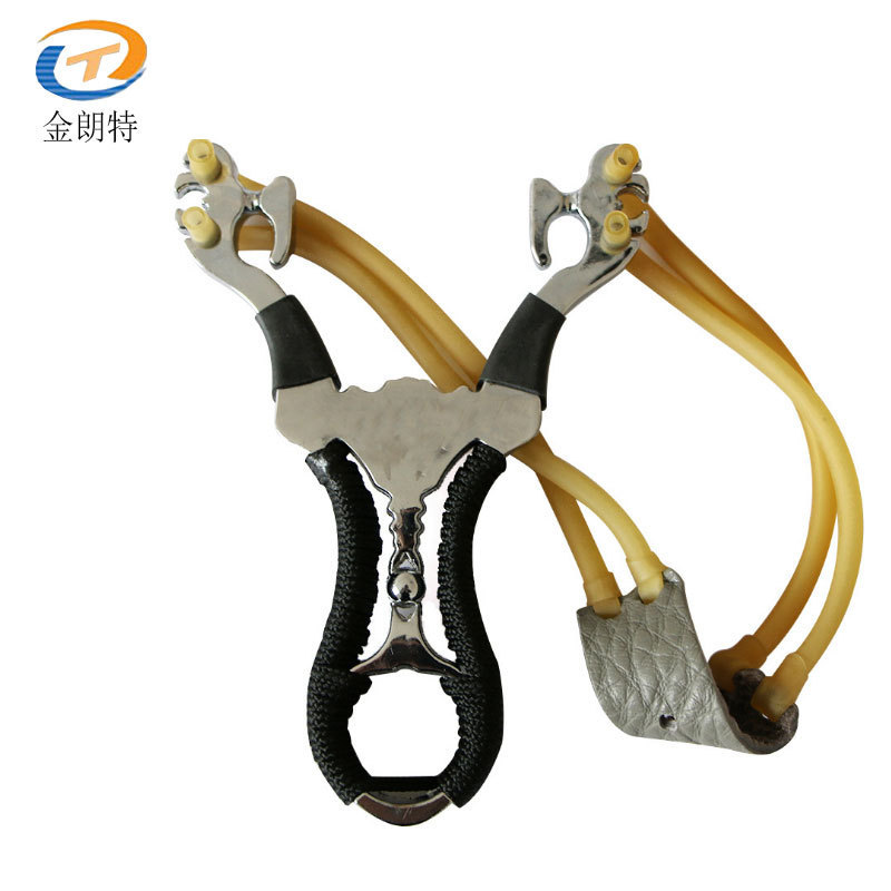 

Titanium alloy straight plate traditional CNC bow eye boutique titanium catapult magic leather