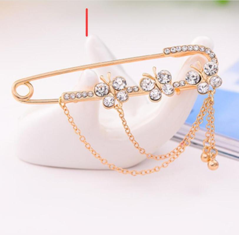

Pins, Brooches Select Style Pin Female Corsage Decoration Cardigan Buckle Creative All-match Shawl Fixed Clothes Accessories