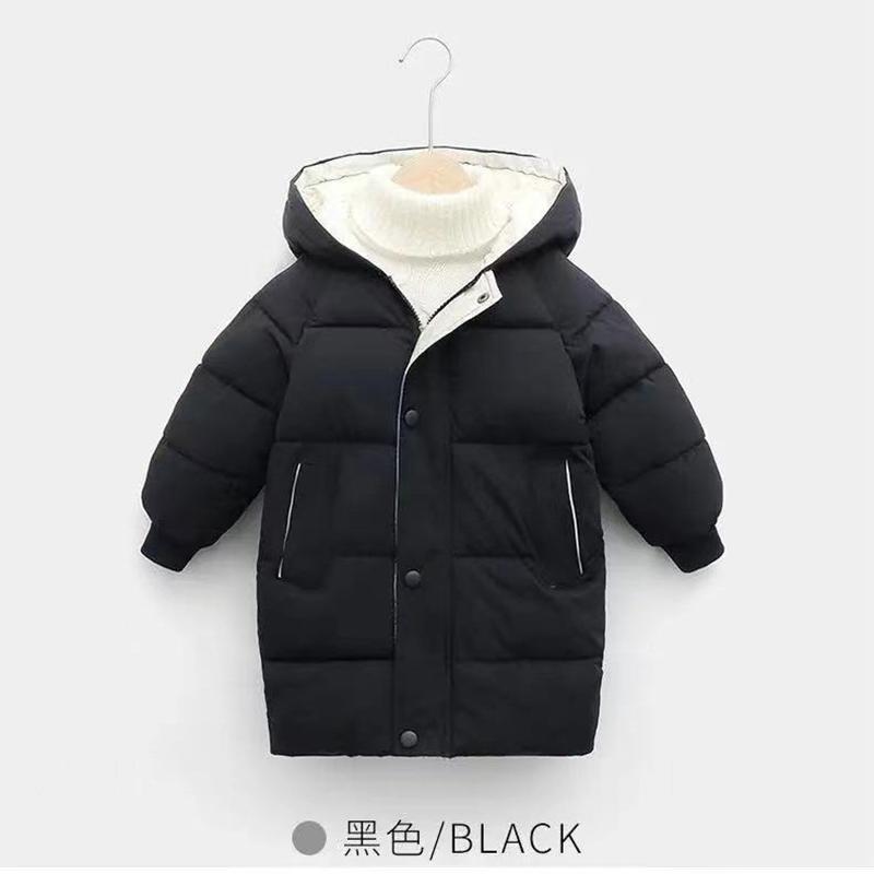 

Down Coat Jackets Girls Boys Winter Keep Warm Long Hooded Outerwear 3-10 Years Children Cotton Coats Unsex Kids Clothes Doudoune, Blue;gray