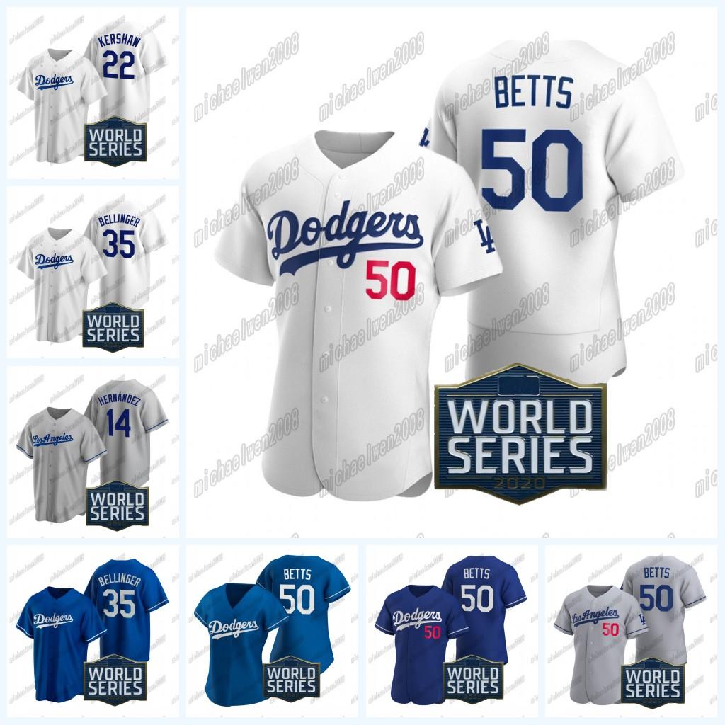 

Mookie Betts 2020 World Serie Jersey 35 Cody Bellinger Hernandez Joe Kelly Justin Turner Corey Seager Walker Buehler Joc Pederson Kershaw, Blue;black