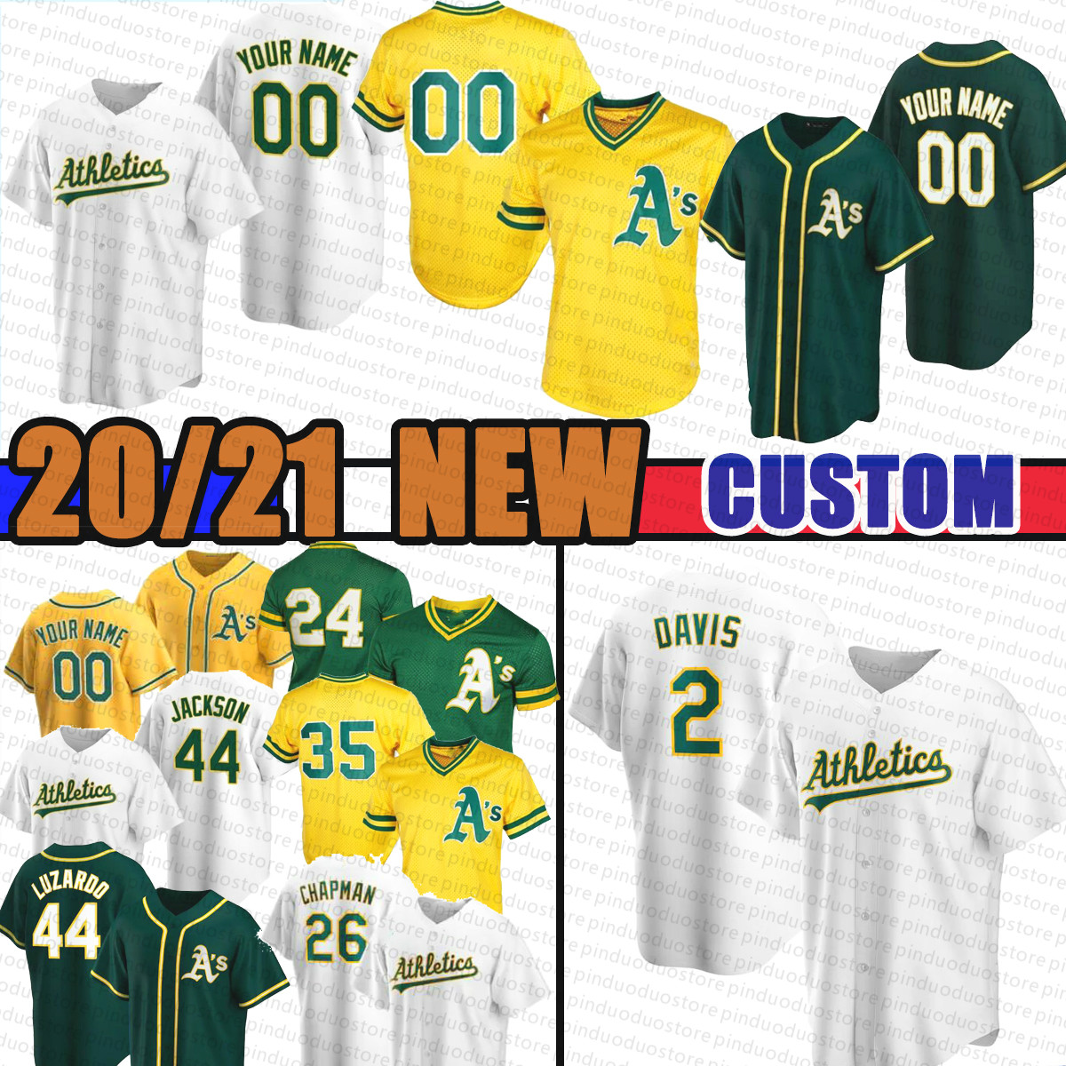 

New Baseball Jersey 2 Khris Davis 26 Matt Chapman 24 Rickey Henderson 35 Jake Diekman 44 Jackson 44 Jesus Luzardo 28 Matt Olson 47 Montas, Blue;black
