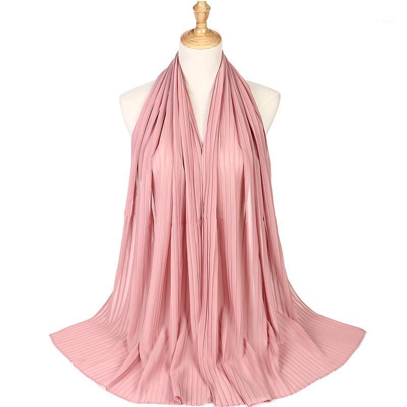 

Scarves 10 Pcs/lot Fashion Plain Pleat Bubble Chiffon Scarf Wrinkle Long Stripe Shawls Hijab Crumple Pashmian Muslim Scarves/scarf, Blue;gray