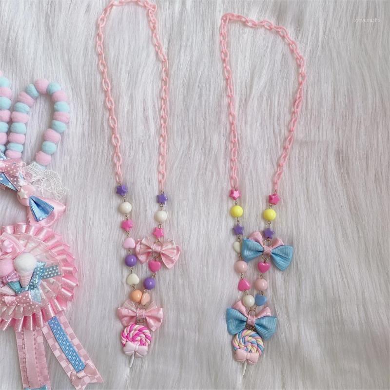 

Lolita Hand-made Original Lollipop Item Sweet And Cute Accessories Girl Japanese Korean Harajuku Necklace Chains