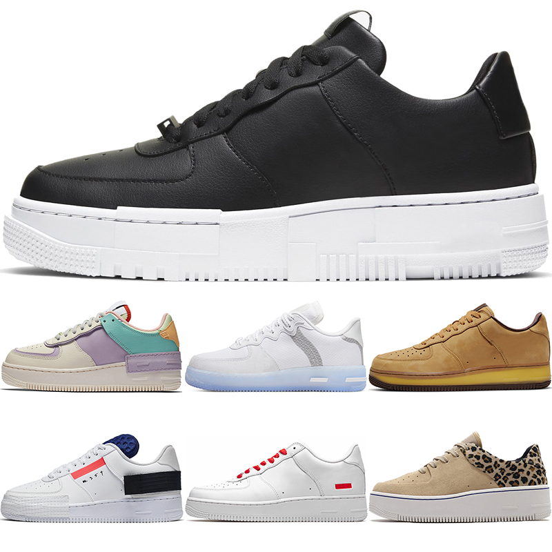 

New 1 '07 Black React White Light Bone Mens Running Shoes Pixel Naija Easter Type Pale Ivory Spruce Aura Jester Sage Women Sneakers, 28