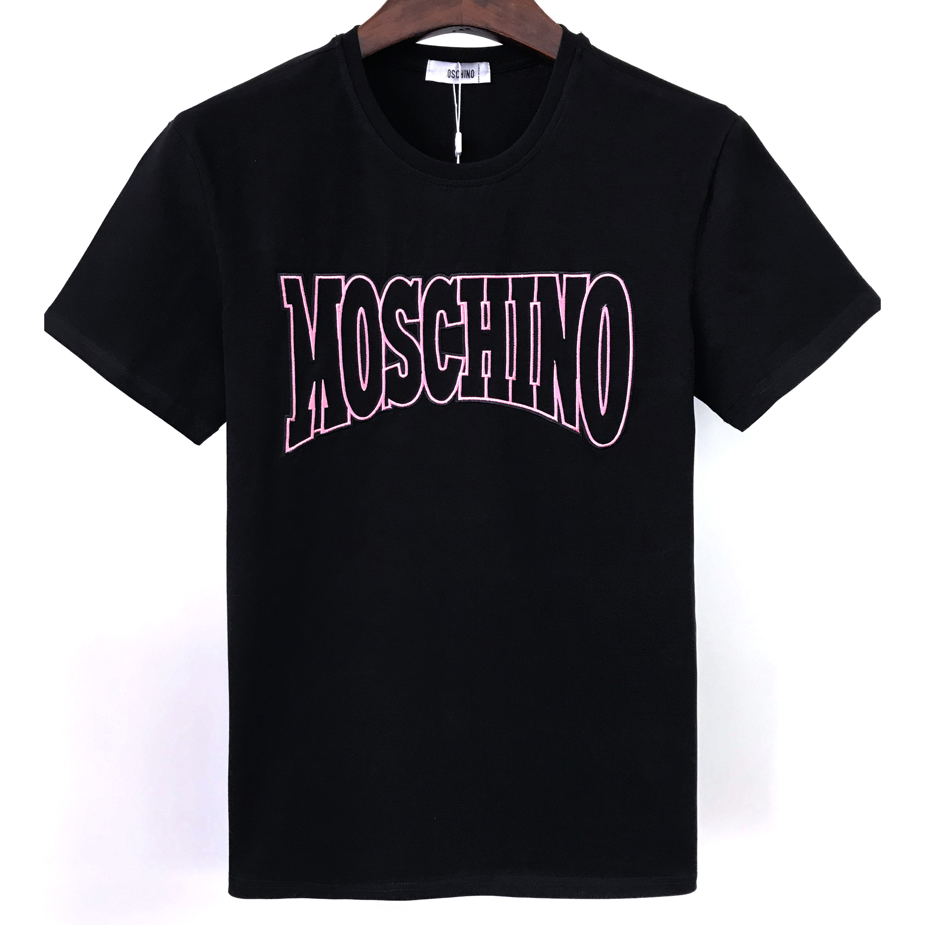

Luxury summer tide brand letter pattern men's T-shirt loose casual round neck cotton short-sleeved shirt, White