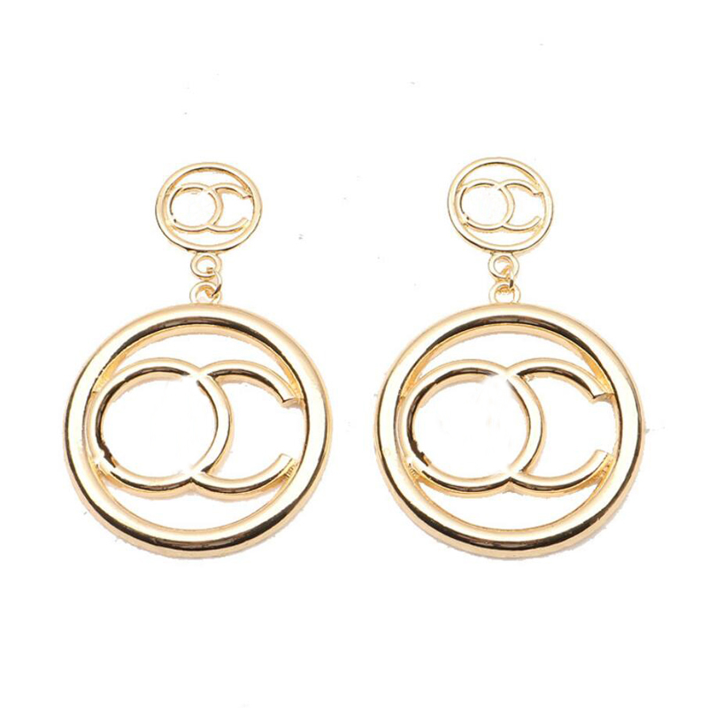 

Designers 18K Gold Plated Earrings Stud Designer Brand Geometry Double Letters Earring Classical Women Wedding Party Jewerlry Classic Style ER0361, Golden;silver