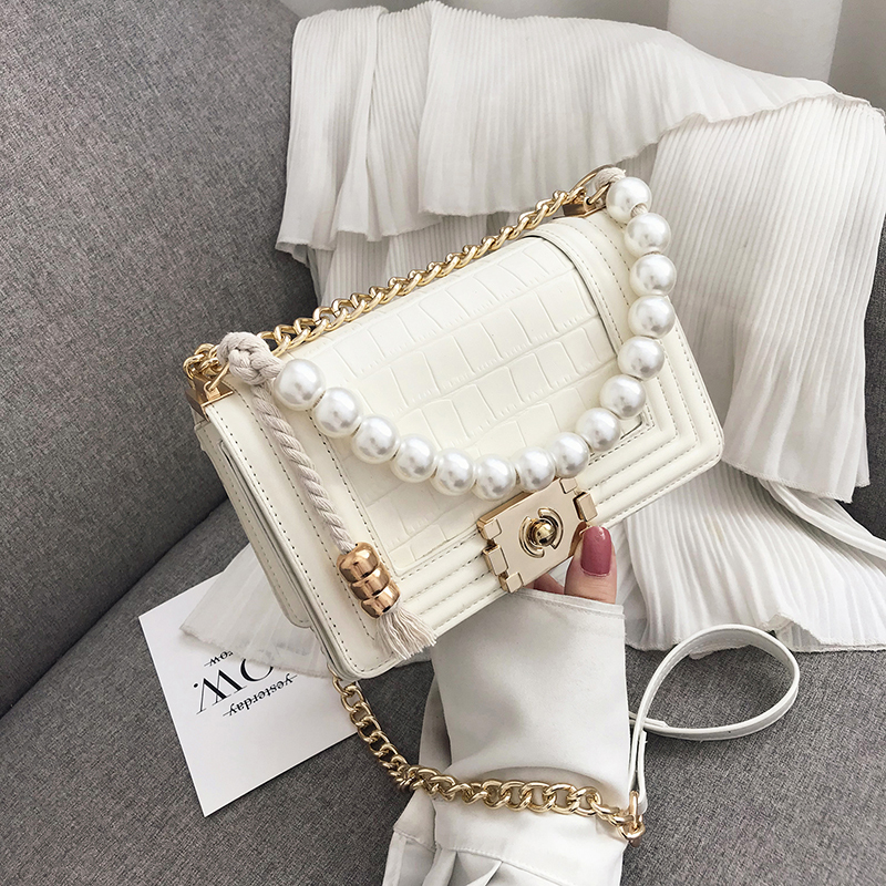 

HBP 2021 Womens Purses Flap Handbags Woman Pearl Crossbody Bags Solid Color Single shoulder Bag Phone Bag Coin Purse Free shipping