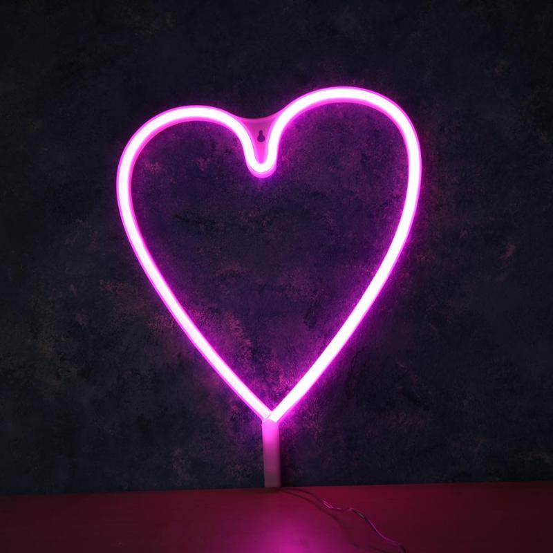 

Night Lights LED Heart Moon Wall Light Environmental Protection PVC Flame Retardant Children Bedroom Festival Party Decoration Lamp