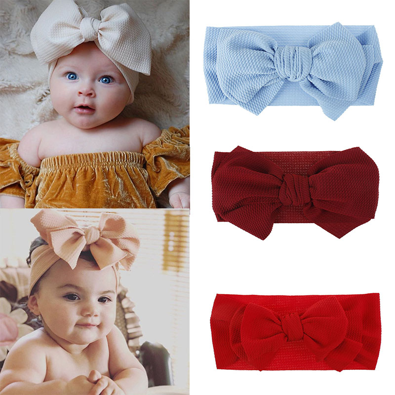 

18 Style Designer INS Nylon Headwraps baby candy colors Bow headband girl elegant hair bows accessories, Customize