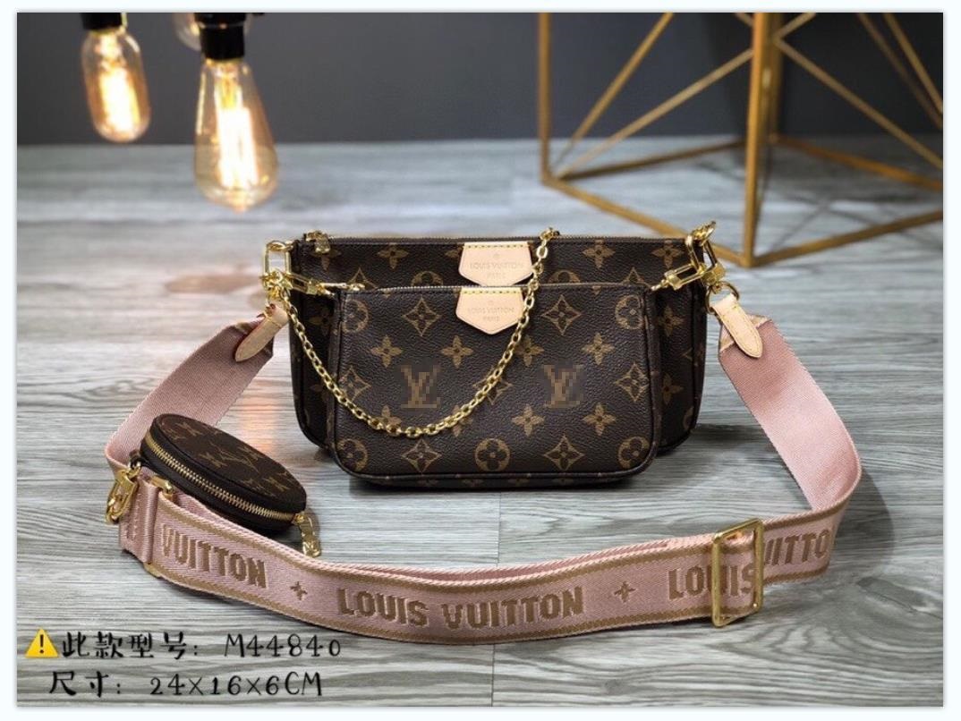 

MULTI POCHETTE ACCESSOIRES Designers luxurys women crossbody bag Leather handbags purses lady tote bags Coin Purse GGLVLouisVittonYSLVUTTON, Red