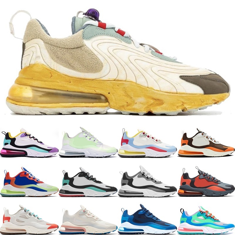 

cheaper react men women running shoes chaussures Bauhaus Cactus Trails Blue Void Bright Orange Aliens Metallic Gold Mens Trainers outdoor sports sneakers, Bright orange 36-45