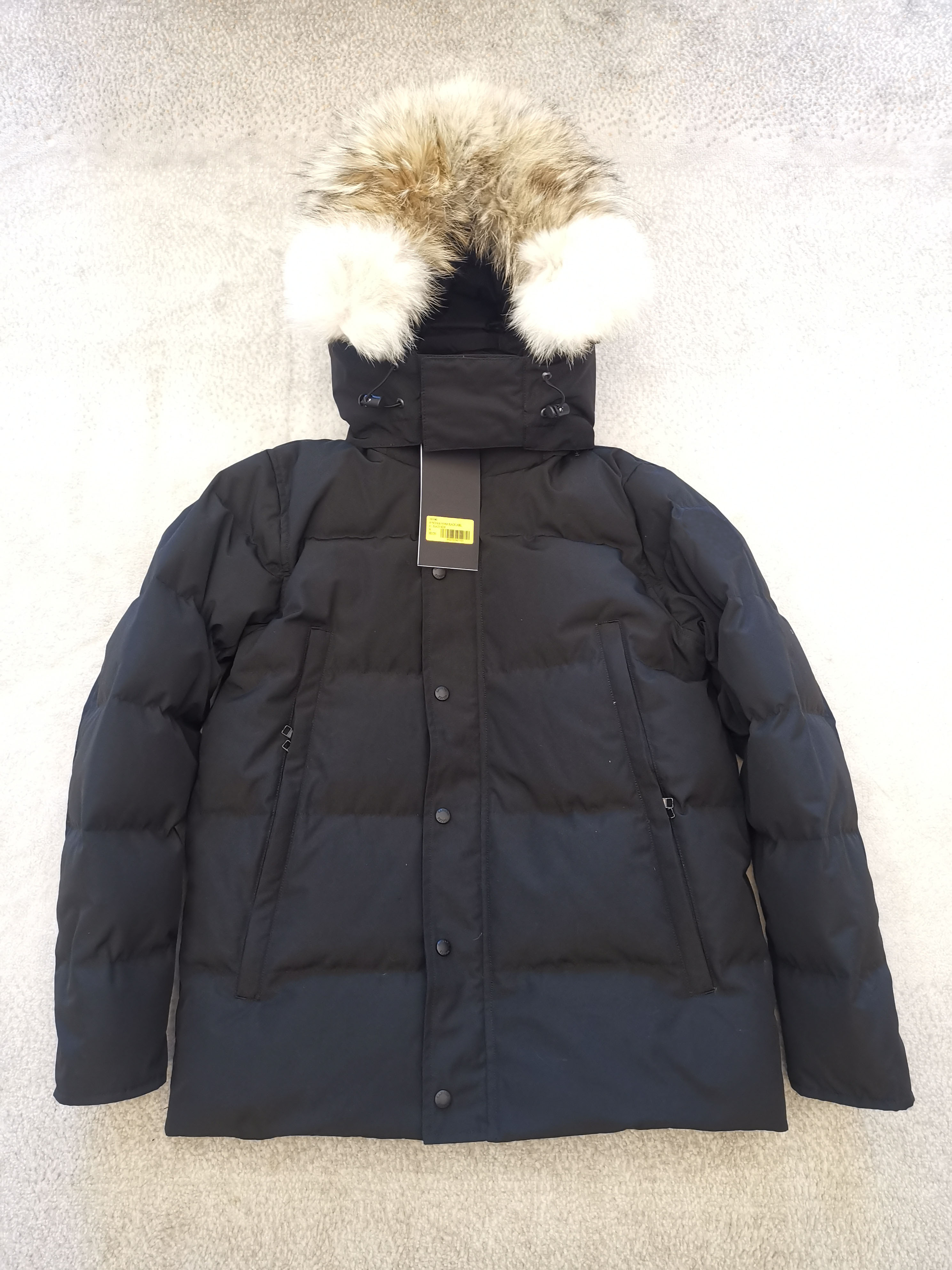 

Mens Womens Designers Down Jackets Veste Homme 08 13 150th Goose Winter Jassen Outerwear Big Fur Hooded Fourrure Manteau Downs Canada Jacket, Black
